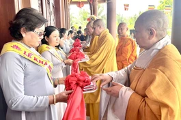 Lễ cắt băng khánh thành ngôi Tam bảo chùa Phước Viên