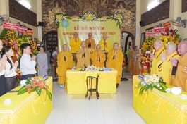 Lễ trao quyết định công nhận thành phần nhân sự Ban Quan trị tịnh thất Pháp Thủy (Q.8, TP.HCM)