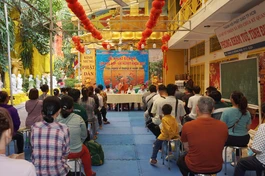 Khai giảng lớp dạy nghề cho người khiếm thị tại chùa Kỳ Quang II