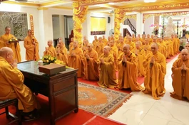 Hòa thượng Thích Thiện Nhơn thăm, sách tấn hành giả tại trường hạ chùa Hưng Phước 