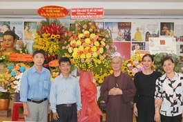 Đoàn Ban Tôn giáo TP.HCM thăm, chúc mừng Ngày Báo chí 21-6 đến Báo Giác Ngộ