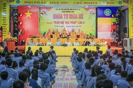 Lễ khai mạc khóa tu mùa hè tại chùa Hoằng Linh (H.Củ Chi, TP.HCM)