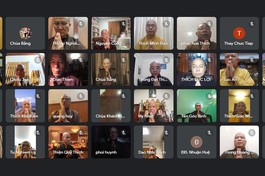 Buổi họp trực tuyến của Ban Hoằng pháp, Ban Kinh tế - Tài chính T.Ư chuẩn bị chuyến thăm và cúng dường trường hạ 