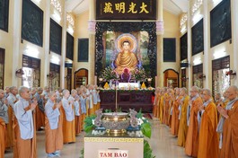 Trường hạ chùa Vĩnh Phước tác pháp Tự tứ, kết thúc khóa An cư kiết hạ Phật lịch 2567