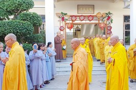 Ban Trị sự GHPGVN tỉnh Bình Thuận tổ chức lễ tạ pháp tại Tòng Lâm Vạn Thiện