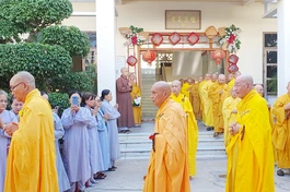 Ban Trị sự GHPGVN tỉnh Bình Thuận tổ chức lễ tạ pháp tại Tòng Lâm Vạn Thiện