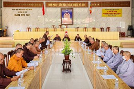 Thường trực Ban Trị sự GHPGVN H.Củ Chi họp triển khai Phật sự