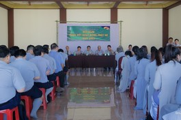 Phan ban Gia đình Phật tử TP.HCM tổng kết công tác Phật sự năm 2023 tại chùa Thiên Chánh