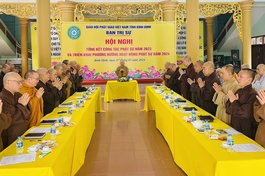 Ban Trị sự GHPGVN tỉnh Bình Định tổng kết hoạt động Phật sự năm 2023