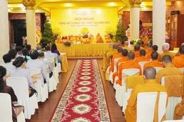 Ban Trị sự GHPGVN Q.3 tổng kết hoạt động Phật sự năm 2023 tại chùa Minh Đạo