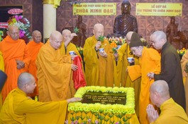 Lễ đặt đá đại trùng tu chùa Minh Đạo, Q.3, TP.HCM