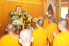 Khóa lễ tưởng niệm Đại lão Hòa thượng Tep Vong - Tăng vương Phật giáo Campuchia tại chùa Candaransi