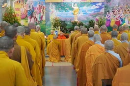 Ban Trị sự GHPGVN Q.Gò Vấp tổng khai giảng khóa An cư kiết hạ Phật lịch 2568 tại chùa Huỳnh Kim