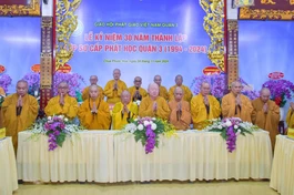 Lễ kỷ niệm 30 năm thành lập Lớp Sơ cấp Phật học Q.3, TP.HCM - Ảnh: Quảng Đạo/BGN