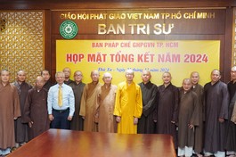 Ban Pháp chế GHPGVN TP.HCM họp mặt tổng kết năm 2024