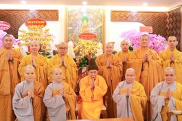 Khánh tuế Trưởng lão Hòa thượng Thích Đức Nghiệp, Phó Pháp chủ kiêm Giám luật Hội đồng Chứng minh, Chứng minh Ban Trị sự GHPGVN Q.3