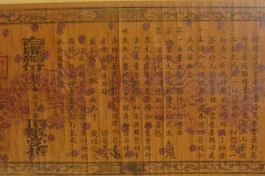 Điệp truyền thụ bồ đề tâm giới do Tăng cương Viên Hải ban cho đệ tử Tâm Kính