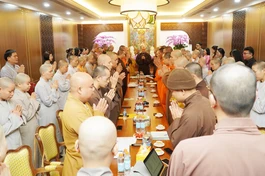 Phiên họp diễn ra tại chùa Vĩnh Nghiêm (TP.HCM), vào sáng nay, 22-3