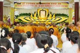 Tưởng niệm Ni trưởng Huỳnh Liên, tại tịnh xá Ngọc Phương, TP.HCM