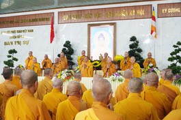 Ban Trị sự GHPGVN H.Củ Chi khai giảng khóa An cư kiết hạ Phật lịch 2569