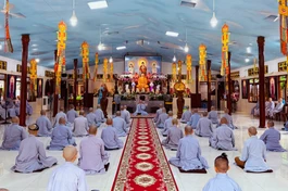 Trường hạ chùa Di Đà tổ chức thi tụng luật cho hành giả Ni