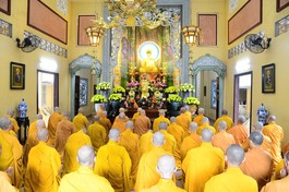 Chư Tăng tác pháp Tự tứ, kết thúc khóa An cư kiết hạ Phật lịch 2569