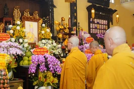 Lễ tưởng niệm 12 năm ngày viên tịch của Hòa thượng Thích Nhật Quang trang nghiêm diễn ra tại tổ đình Ấn Quang