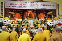 Chư tôn giáo phẩm tưởng niệm Hòa thượng Thích Như Thọ, tại chùa Bửu Đà