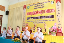 Gia đình Phật tử TP.HCM khu vực II tổng kết Phật sự năm 2025