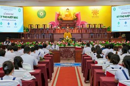 Đoàn sinh tham dự kỳ thi vượt bậc tại thiền viện Quảng Đức
