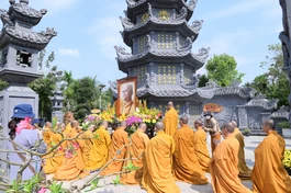 Tảo tháp Trưởng lão Hòa thượng Thích Hiển Pháp, Phó Pháp chủ GHPGVN tại chùa Pháp Thanh 