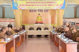 Ban Trị sự GHPGVN tỉnh Gia Lai tổ chức kỳ họp đầu tiên sau Đại hội đại biểu Phật giáo tỉnh lần thứ I