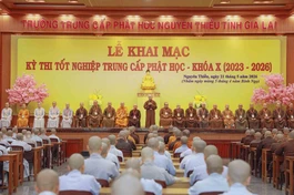 Lễ khai mạc kỳ thi tốt nghiệp Trung cấp Phật học khóa X 