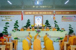 Phật giáo liên xã khai giảng khóa An cư kiết hạ lần thứ 40 tại chùa Pháp Thành (xã Củ Chi)