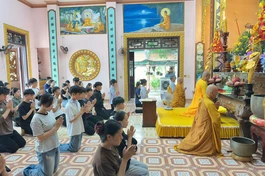 Khóa lễ cầu nguyện tại chùa Phổ Thiện 