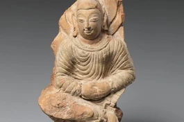 Tượng Phật được phát hiện ở Khotan, niên đại thế kỷ VI-VII