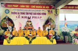 Phú Thọ: Trang nghiêm Lễ Khai pháp An cư kiết hạ Phật lịch 2570 tại Trường hạ Trung tâm Phật giáo Hùng Vương