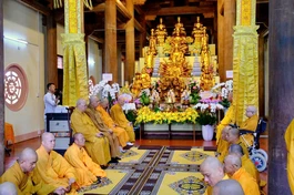 Chư tôn đức trường hạ thiền viện Trúc Lâm Tây Nguyên trang nghiêm lễ Tự tứ