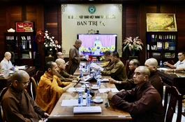 Ban Trị sự GHPGVN tỉnh họp trực tuyến triển khai hoạt động Phật sự