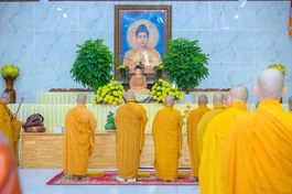 Khóa lễ Bố-tát tại chùa Pháp Thành (xã Củ Chi, TP.HCM)