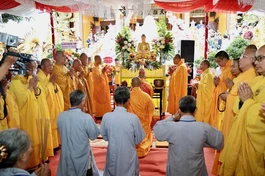 Chùa Linh Thứu trang nghiêm tổ chức lễ đúc đại hồng chung