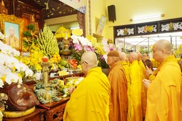 Chư tôn đức tưởng niệm 12 năm ngày viên tịch Hòa thượng Thích Như Thọ, nguyên Trưởng ban Trị sự Phật giáo Q.10 cũ
