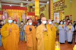 Chư tôn đức thành kính tưởng nhớ Hòa thượng Thích Liễu Học 