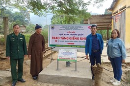 Đại diện Phân ban Dân tộc tỉnh Nghệ An đến khánh thành giếng nước