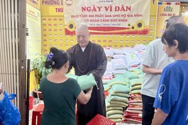 Chương trình “Ngày vì dân” được Đại đức Thích Thông Như duy trì 13 năm liên tiếp 