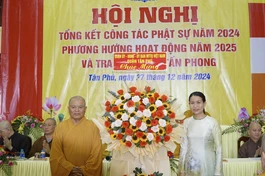 Hội nghị tổng kết hoạt động Phật sự của Ban Trị sự GHPGVN Q.Tân Phú diễn ra tại chùa Hạnh Nguyện