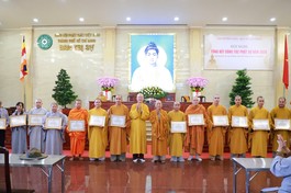 Ban Hướng dẫn Phật tử, Ban Hoằng pháp GHPGVN TP.HCM hoàn thành nhiều công tác Phật sự năm 2024 - Ảnh: Trung Thắng/BGN