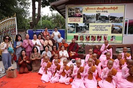 Đoàn từ thiện chùa Thiên Quang cứu trợ tại Myanmar