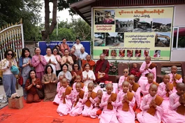 Đoàn từ thiện chùa Thiên Quang cứu trợ tại Myanmar