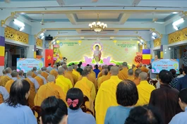 Trang nghiêm Đại lễ Phật đản Phật lịch 2569 của Ban Trị sự GHPGVN Q.Bình Thạnh tổ chức tại chùa Dược Sư